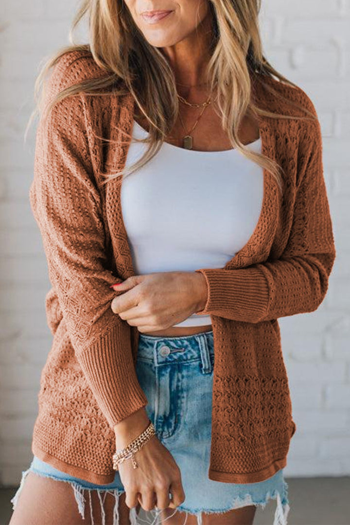 UPTOWN CARDIGAN - Redwood