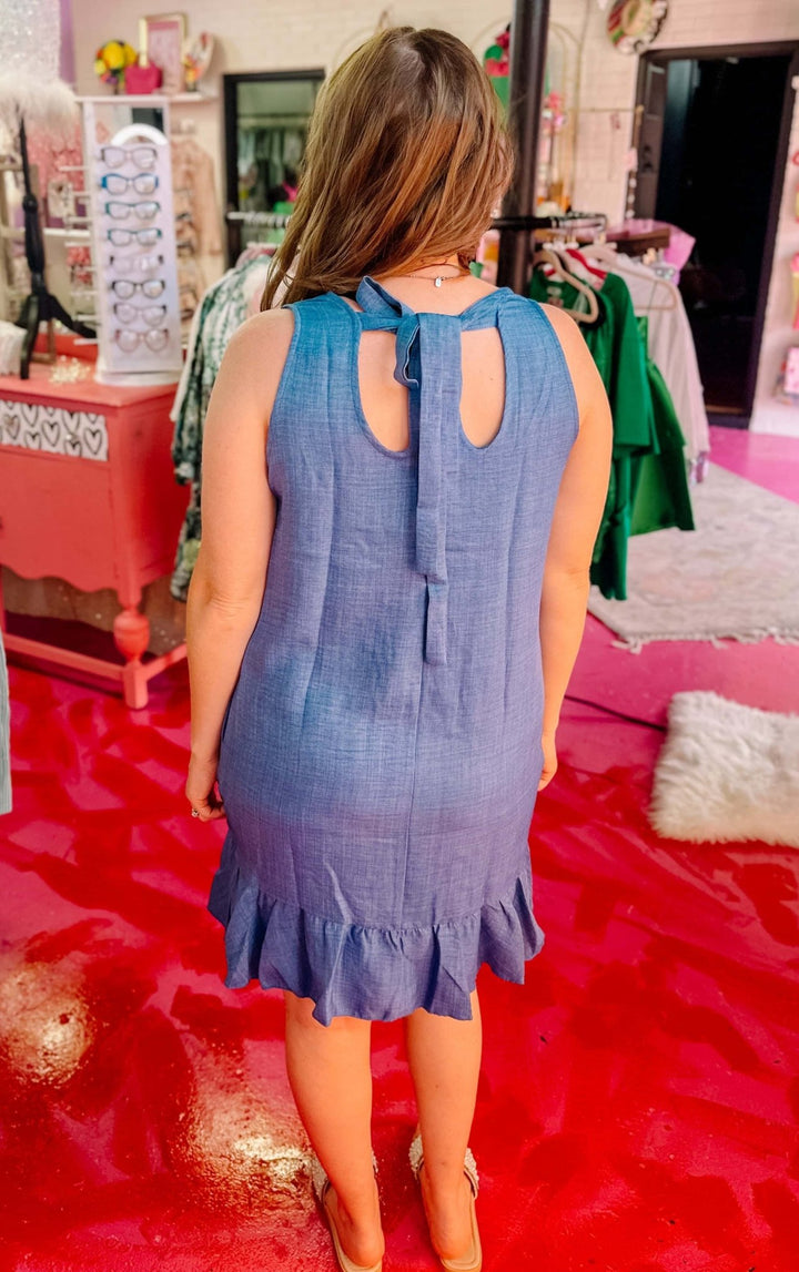 RUFFLE MINI DRESS - Thistle Canyon Co.