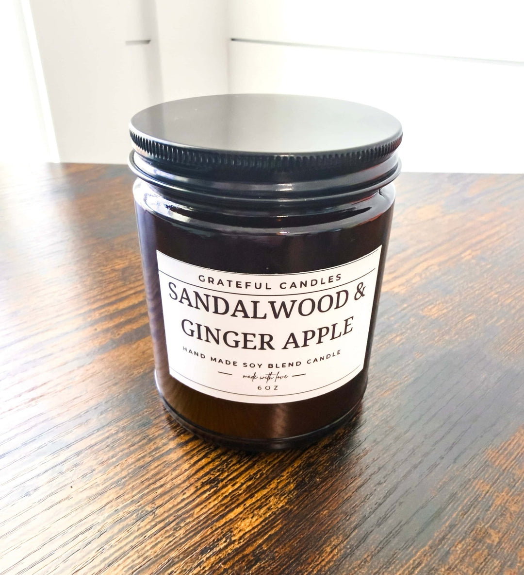 SANDALWOOD GINGER APPLE CANDLE - Thistle Canyon Co.