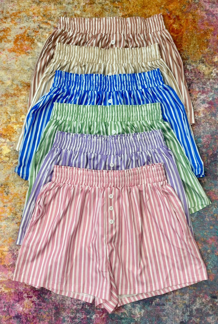 PRE-ORDER: STRIPED SHORTS