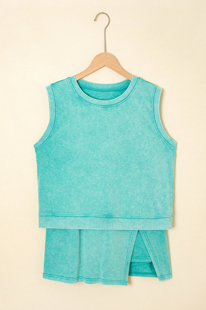 Pre-Order: SEAFOAM SKORT SET