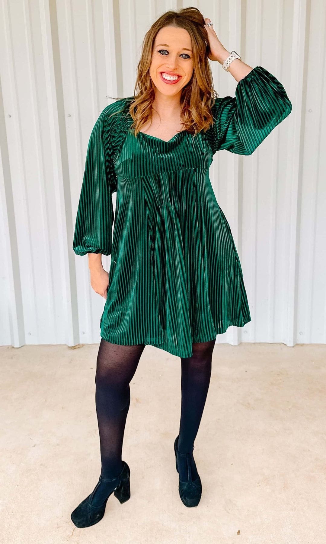 VELVET BABYDOLL DRESS - Thistle Canyon Co.