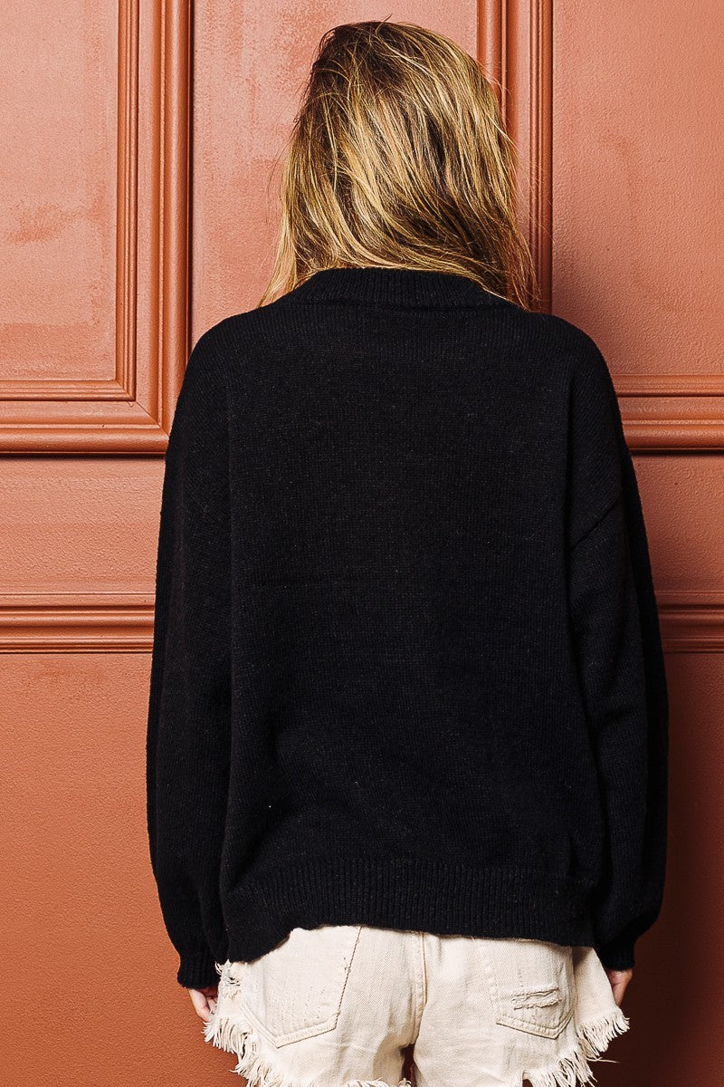 MERRY TINSEL SWEATER