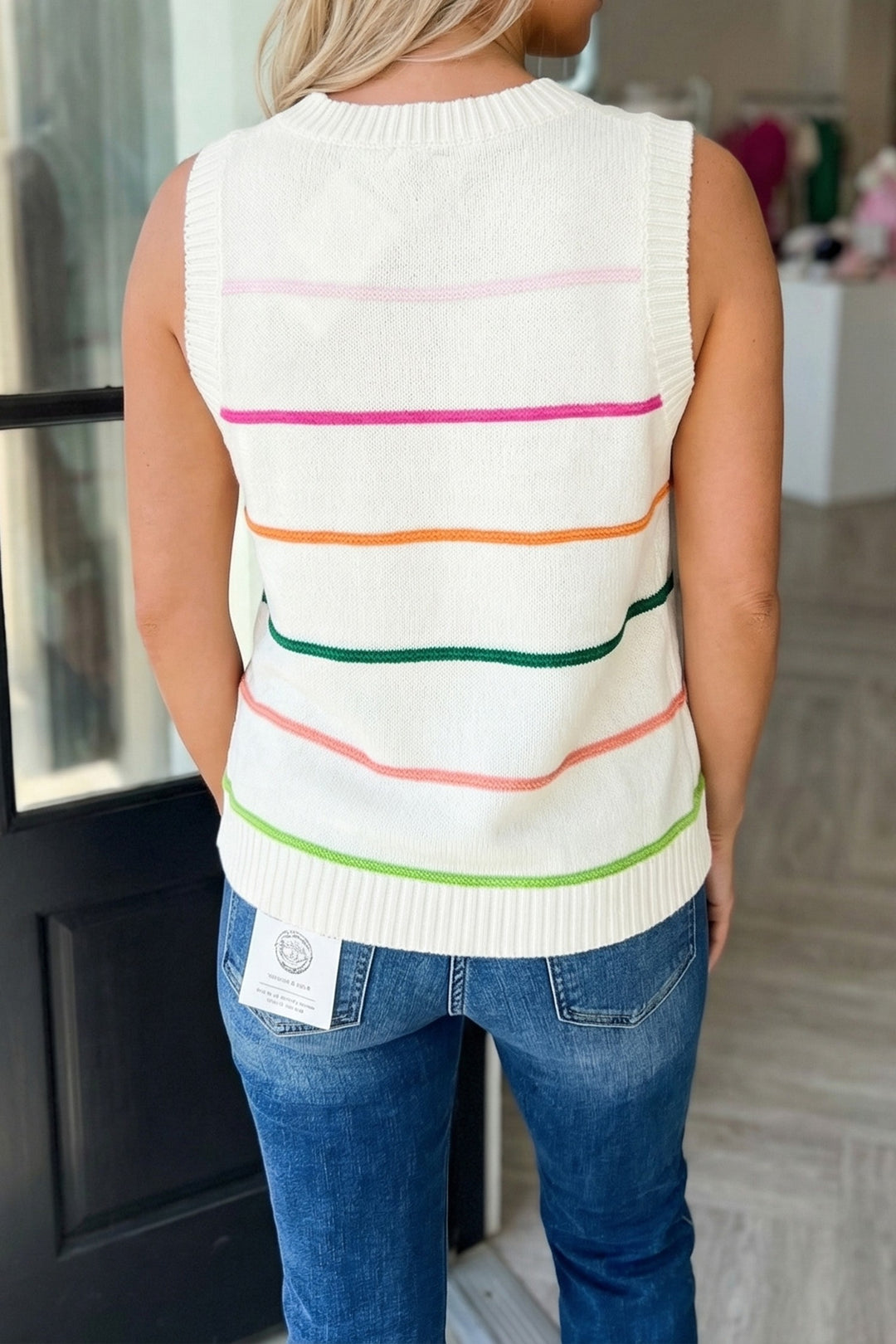 SUMMER SORBET TANK - White