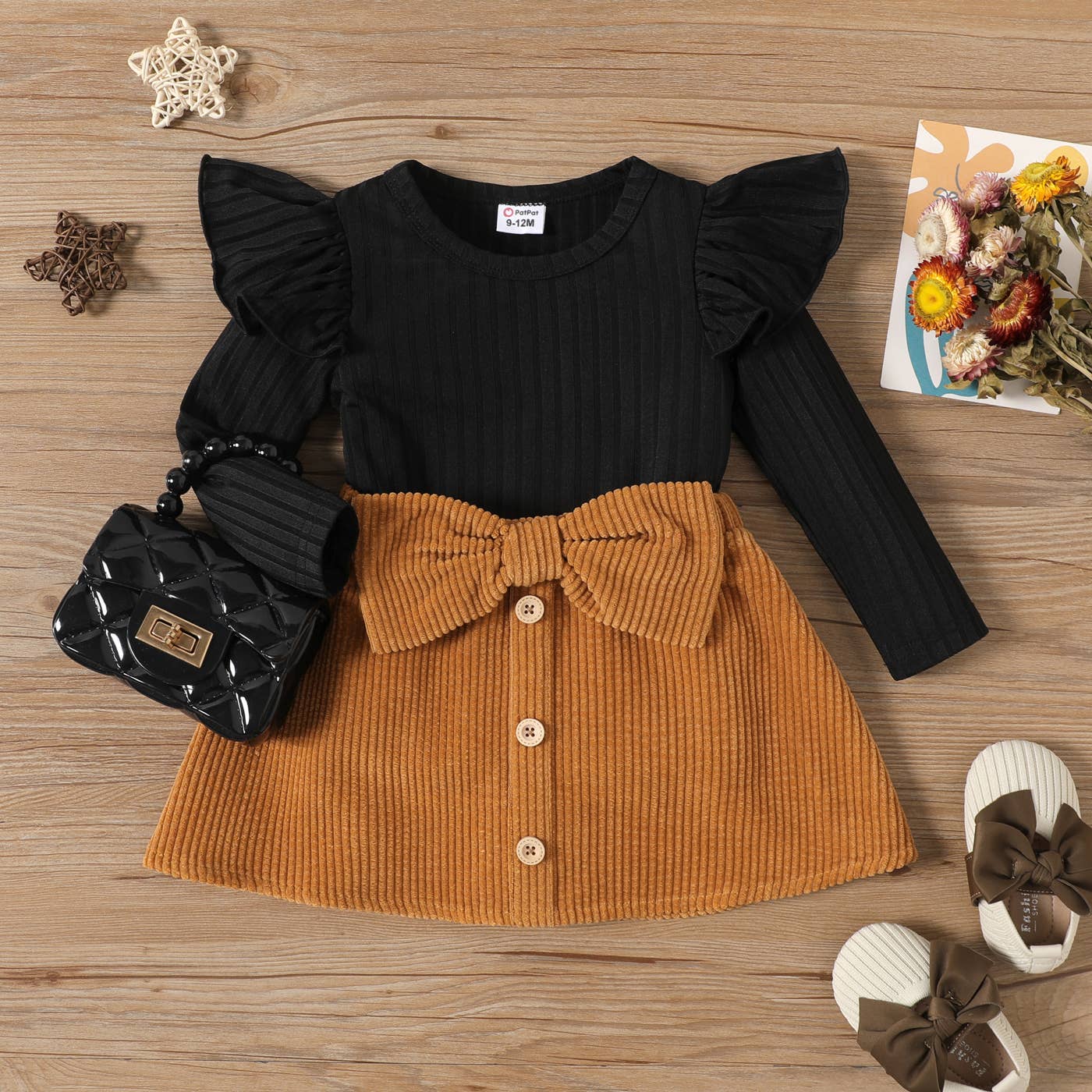 2 piece Corduroy Skirt Set