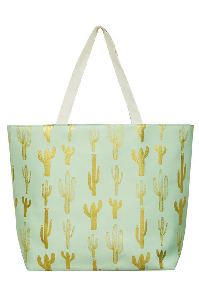 CACTUS BEACH BAG in Mint - Thistle Canyon Co.