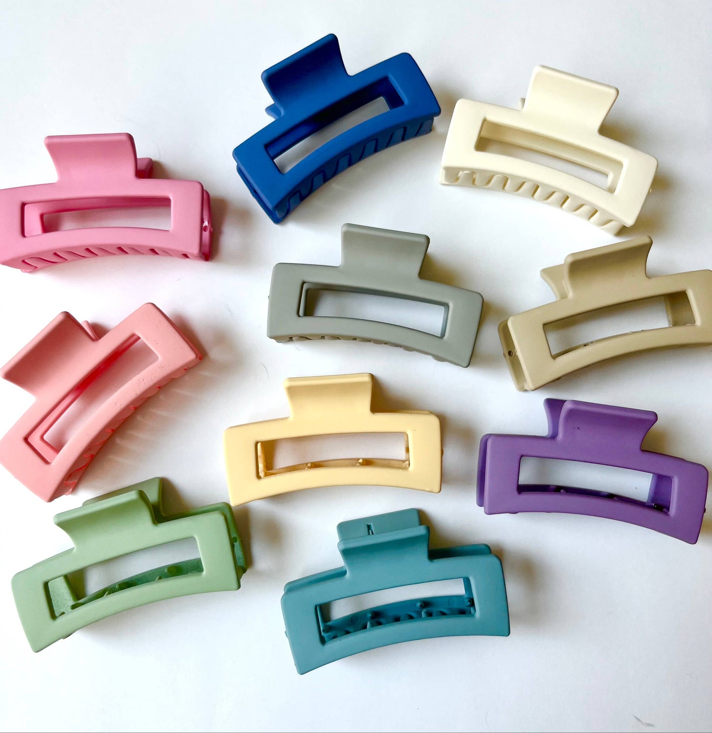 Small Hair Claw Clips - Multicolored Set