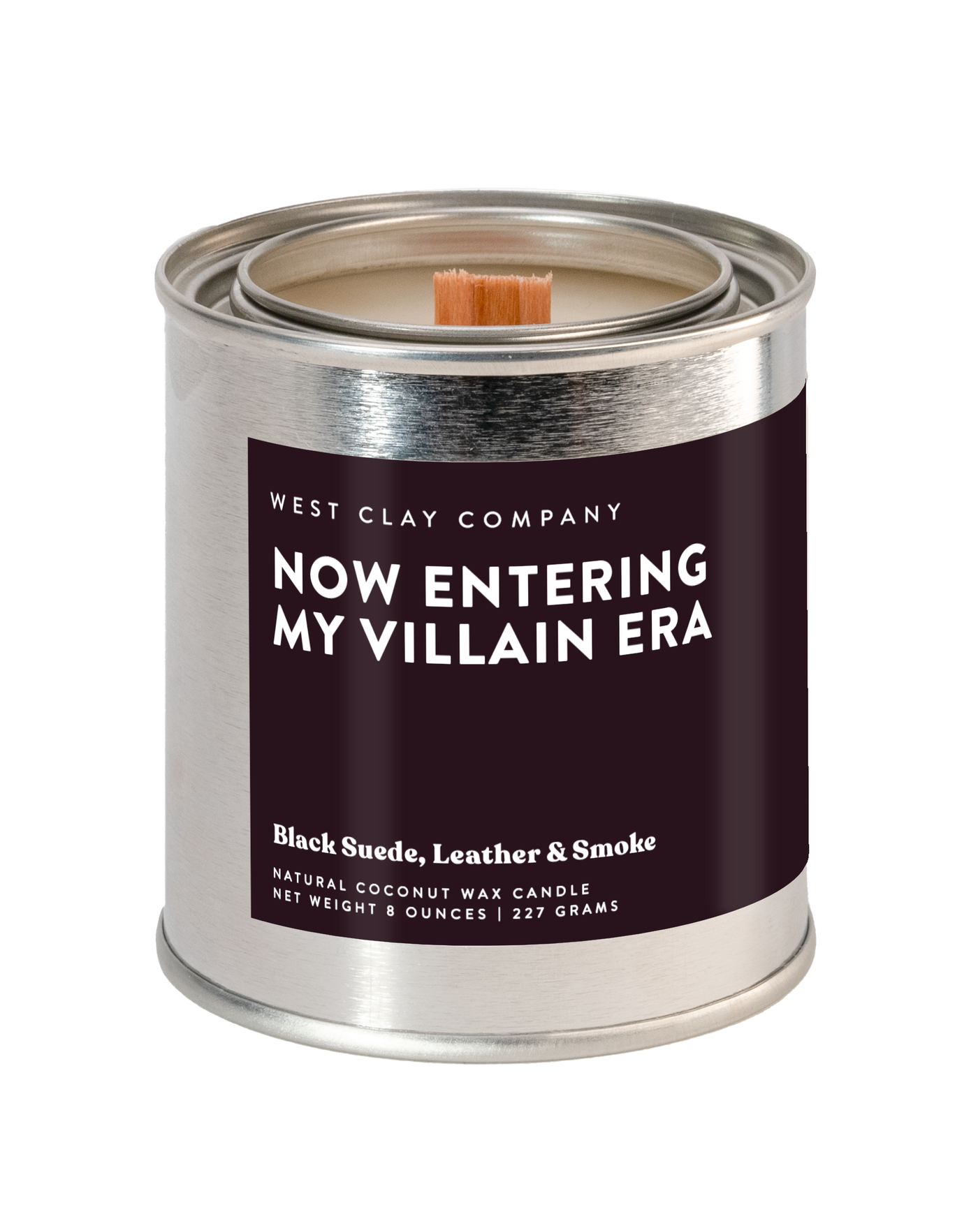 Now Entering My Villain Era Candle | Suede • Leather • Smoke - Thistle Canyon Co.