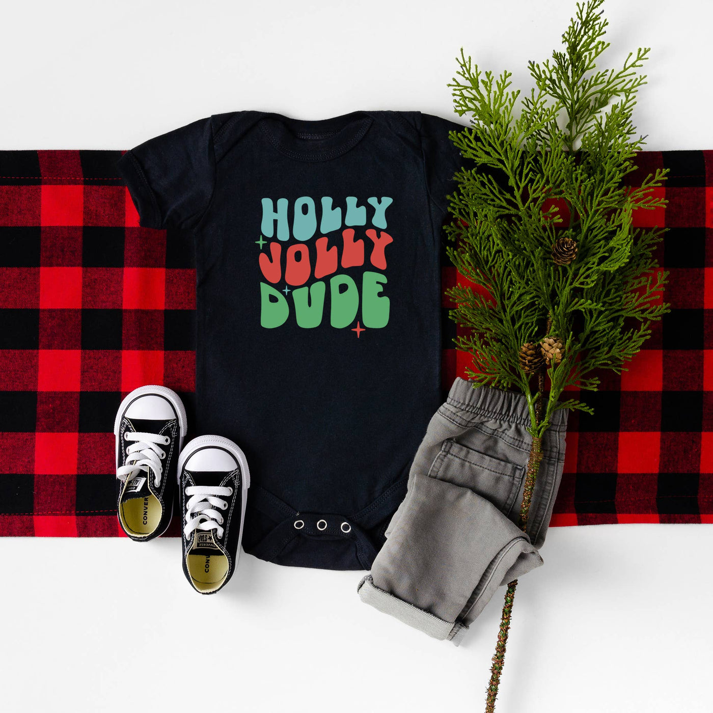 Holly Jolly Dude | Onesie - Thistle Canyon Co.