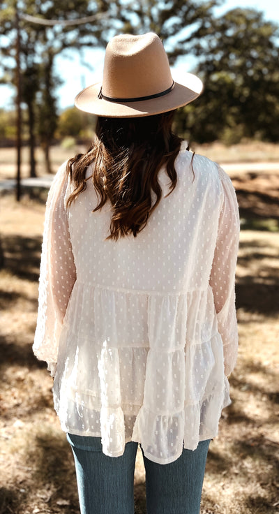 THE JACIE BLOUSE | Cream - Thistle Canyon Co.