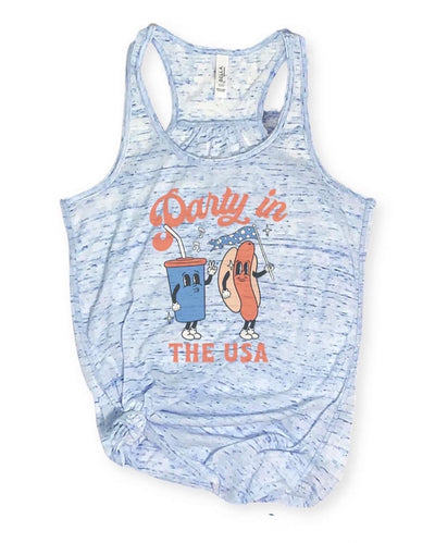 PARTY IN THE USA TANK | Blue - Thistle Canyon Co.