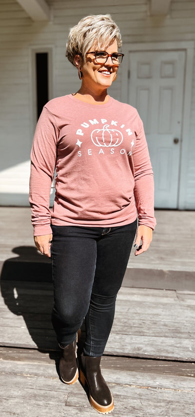 PUMPKIN SEASON LONG SLEEVE | Mauve - Thistle Canyon Co.