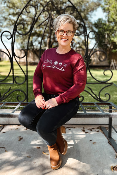 GIVE THANKS | Long Sleeve - Thistle Canyon Co.