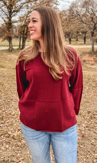 THE PHOENIX SWEATER | Burgundy - Thistle Canyon Co.