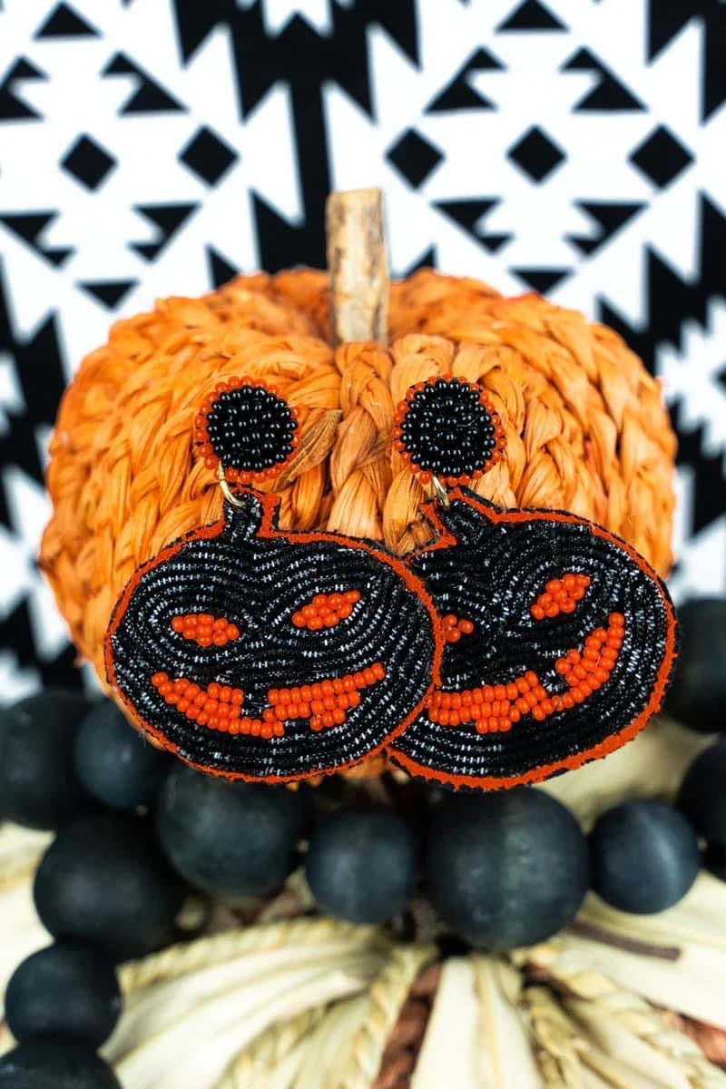 SPOOKY PUMPKIN EARRINGS - Thistle Canyon Co.