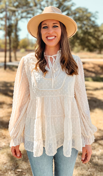 THE JACIE BLOUSE | Cream - Thistle Canyon Co.