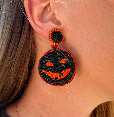 SPOOKY PUMPKIN EARRINGS - Thistle Canyon Co.